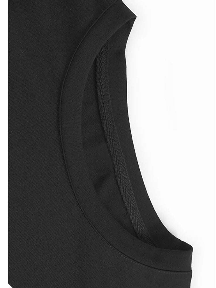 Black Dot T-shirt Hollow Out Skirt Two Pieces Suit New Round Neck Short Sleeve Women Fashion Spring Summer 2025 1DJ1100