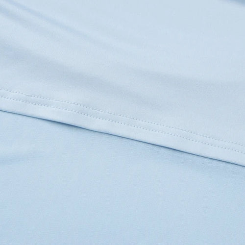 Load image into Gallery viewer, Blue Mesh Sexy Skirt Two Piece Sets Women Strapless Crop Tops And Maxi Skirt Ladies Fashion Elegant 2 Piece Sets
