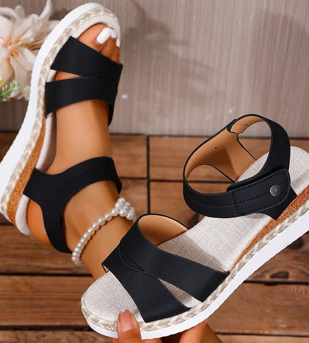 Women's Sandals Women Heels Sandals With Wedges Shoes Woman Platform Sandalias Mujer Luxury Shoes Summer Sandals Heeled Footwaer