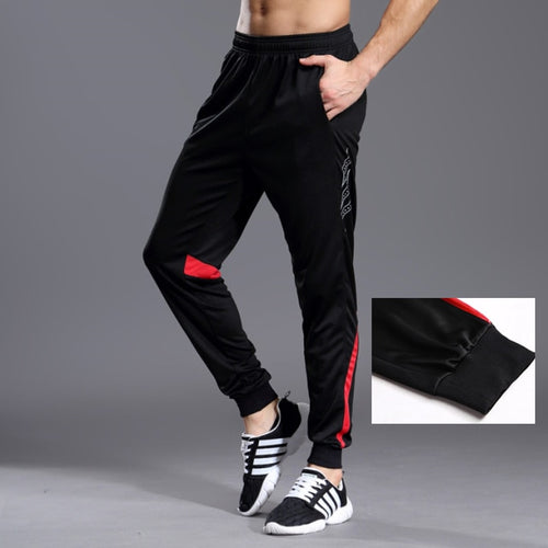 Load image into Gallery viewer, Men Running Sport Pants With Zipper Pockets Football Joggings Training Sweatpants Basketball Soccer Trousers workout pant Male
