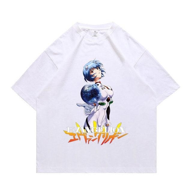 Vintage Washed Tshirts Anime T Shirt Harajuku Oversize Tee Cotton fashion Streetwear unisex topv2