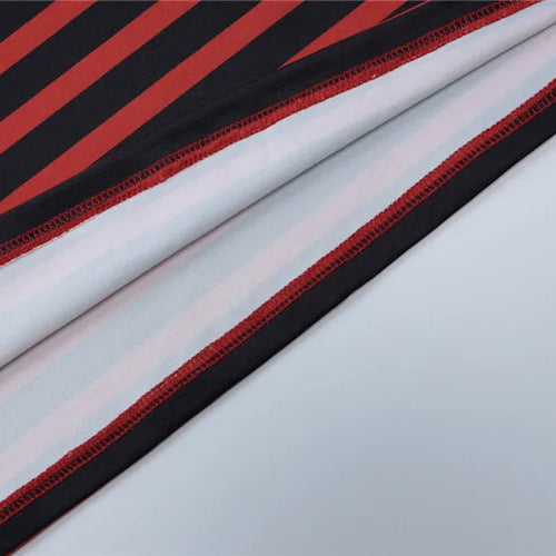 Load image into Gallery viewer, Striped Print Sexy Two Piece Set Women Floral V Neck Long Sleeve T-shirt And Mini Skirt Matching Set Sexy Two Piece Set
