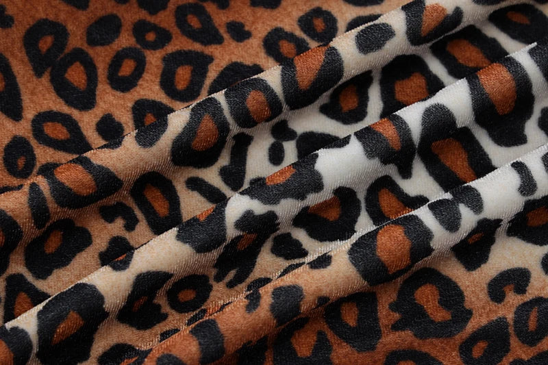 Leopard Print Long Sleeve Sexy Maxi Dress For Women Fashion Hollow Out Bodycon Printed Sexy Long Dress Elegant