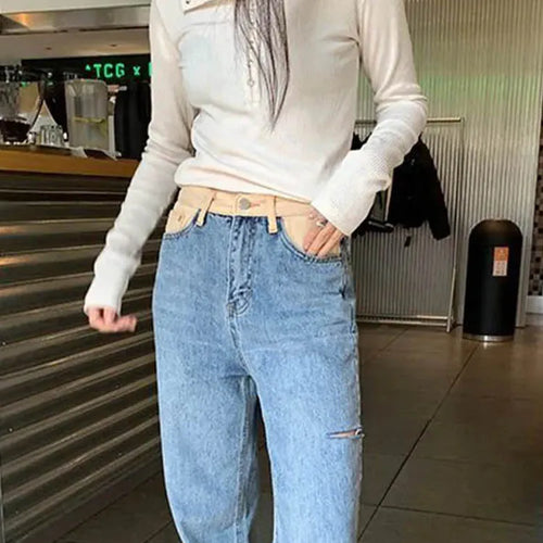 Load image into Gallery viewer, Women&#39;s Y2K Knitted Sweater Long Sleeve Slim Fit Pullover Top for Autumn Winter Versatile Bottoming Layer All Match Design
