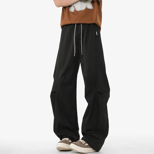 Load image into Gallery viewer, Summer Men's Casual Pants Splicing Solid Color Curved Knife Clothing Male American Floor Length Design Trousers 9W1391
