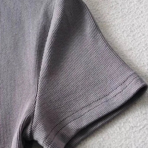 Load image into Gallery viewer, Casual Summer Woman Skinny Fit T-shirt Tight Short-Sleeve O-neck Tee Basic Solid Crop Tops T Shirt
