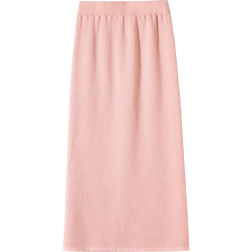 Load image into Gallery viewer, Korean Fashion Solid Velvet Elegant High Waist Festival Long Skirt Autumn Winter Women Slim Straight Knitted Half Skirt 2024 New
