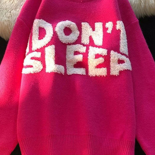 Load image into Gallery viewer, Japanese Retro 4 Colors Sweater Women Pollovers Knitwear Ins Loose Lazy Hip Hop Students Autumn Winter Harajuku Jumper
