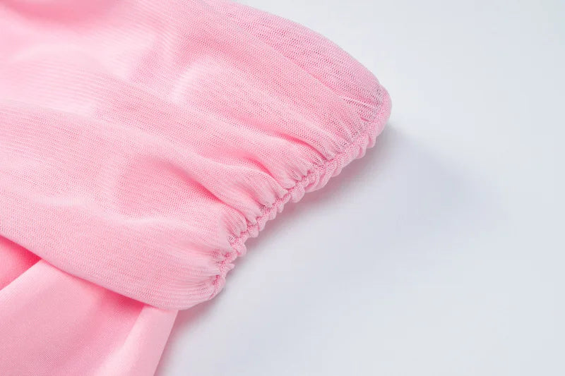 Elegant Halter 3D Flower Two Piece Sets Women Fashion Off-shoulder Tops And Maxi Skirt Matching Sets Bodycon Sexy Dress