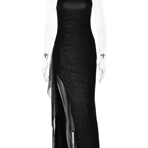 Load image into Gallery viewer, Elegant Strapless Bodycon High Slit Evening Gown Women Sexy Sleeveless Backless Tight Long Dress Slim Party Club Vestido
