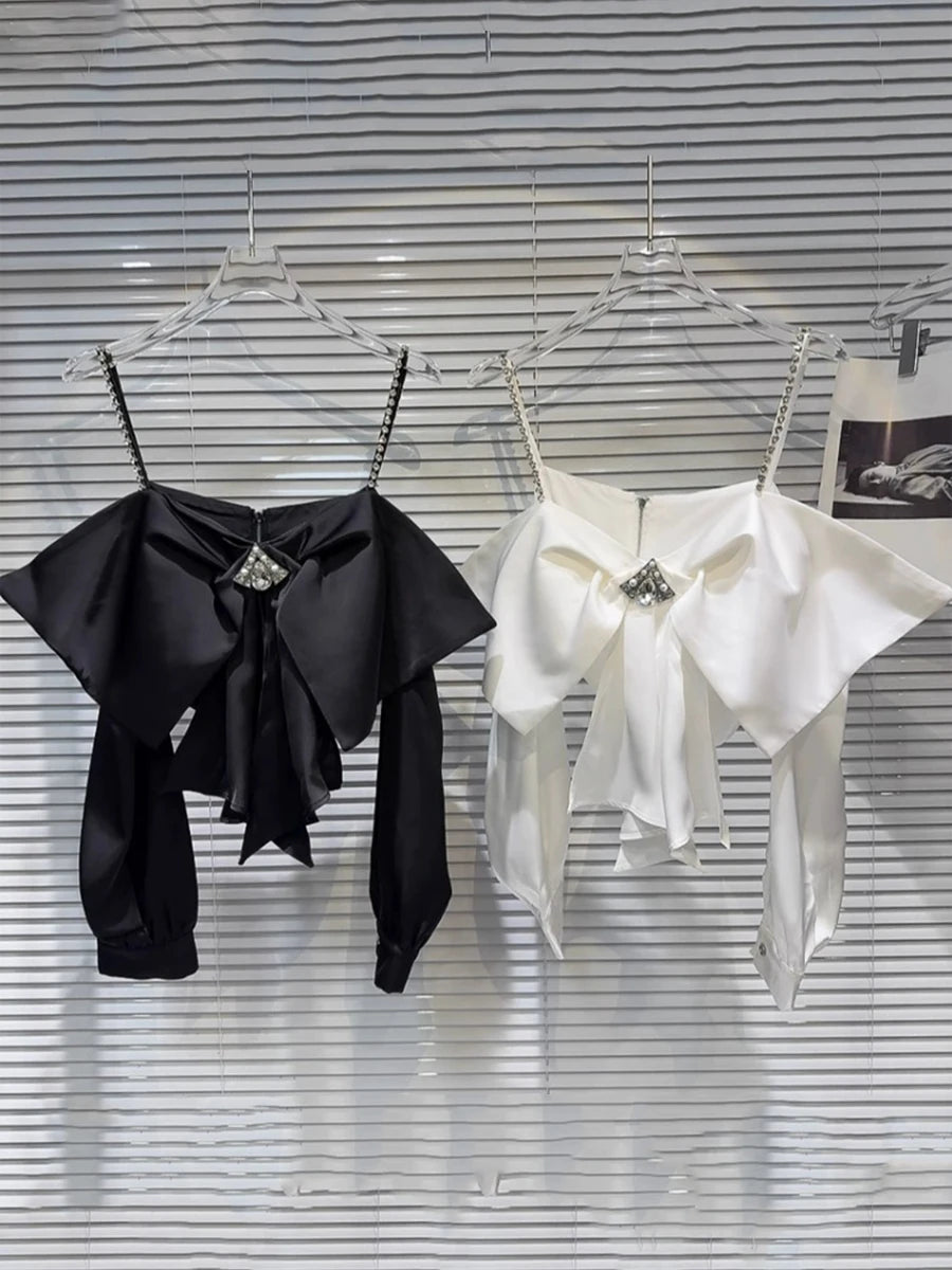 Solid Spliced Diamonds Vest For Women Square Neck Sleeveless Backless Patchwork Zipper Vests Female Fashion Style