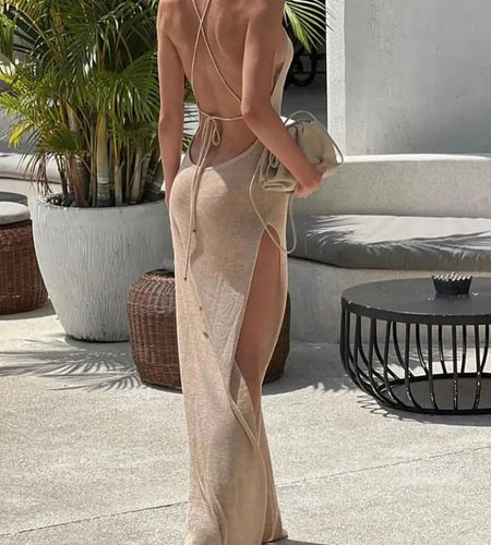 Sexy 12 Colors High Slit Crochet Knitted Tunic Beach Cover Up Cover-ups Beach Dress Beach Wear Beachwear Female Women V5316