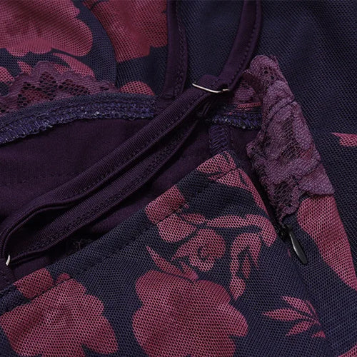 Load image into Gallery viewer, Purple Print Sexy Long Fishtail Dress For Women Robe New Spaghetti Strap Sleeveless Backless Ruched Maxi Dress Vestidos
