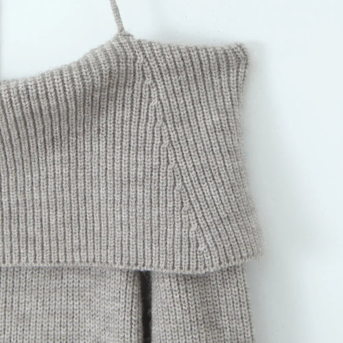 Load image into Gallery viewer, Autumn Off The Shoulder Knitted Dress 2024 New Black Sexy Bodycon Birthday Party Dresses Short Halter Knitted Dress
