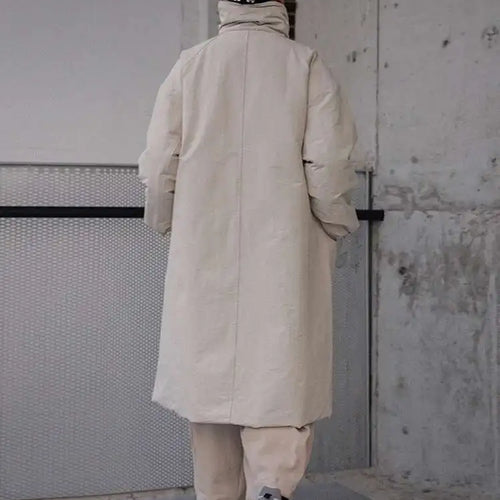 Load image into Gallery viewer, Apricot Big Size Long Warm Cotton-padded Coat Long Sleeve Loose Fit Women Parkas Fashion  New Autumn Winter 2025 1DF2656
