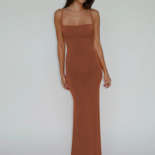 Load image into Gallery viewer, Pure Color Sleeveless Backless Elegant Sexy Bodycon Y2K Maxi Prom Dress 2025 Summer Women Clothes Birthday Party Casual
