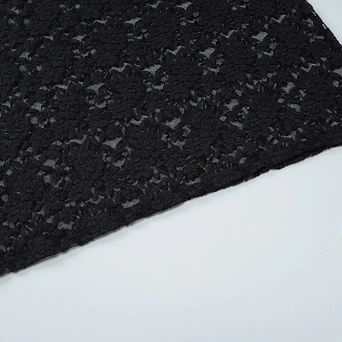 Load image into Gallery viewer, Hollow Out Lace Draped Sexy Maxi Dress For Women Gown Fashion One Shoulder Sleeveless Backless Bodycon Long Dress
