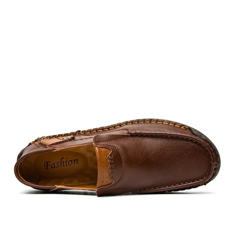 Men Casual Shoes Fashion Genuine Leather Flats Classics Driving Shoes Comfortable Rubber Platform Men Casual Shoes