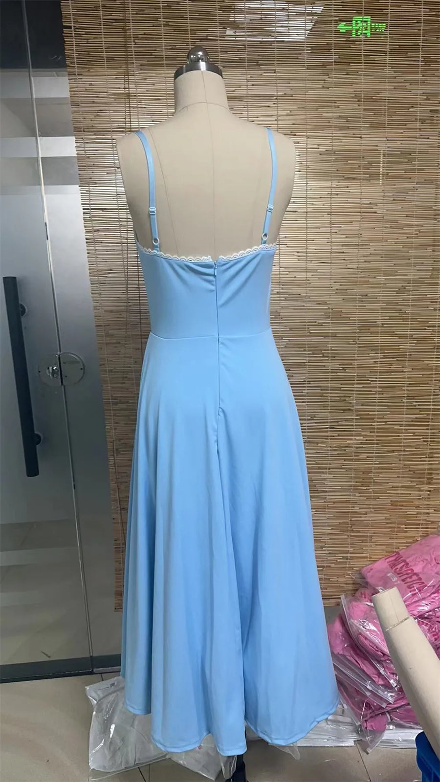 Elegant A-line Backless Sexy Midi Dress For Women Fashion Spaghetti Strap Sleeveless Loose Club Party Sexy Dress New