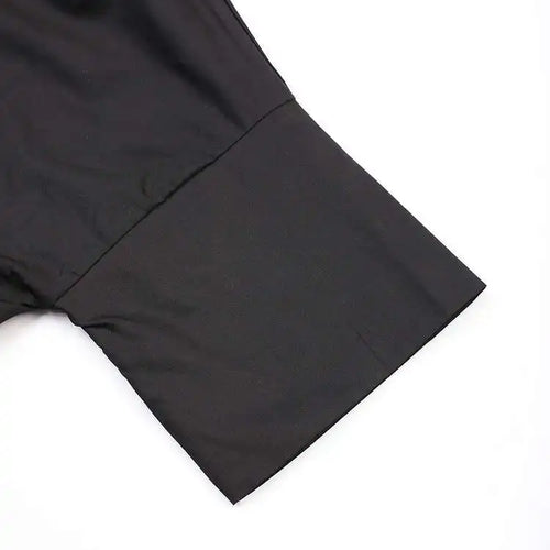 Load image into Gallery viewer, Women Black Striped Color-block Big Size Midi Shirt Dress New Lapel Long Sleeve Fashion Tide Spring Autumn 2025 1DD0068
