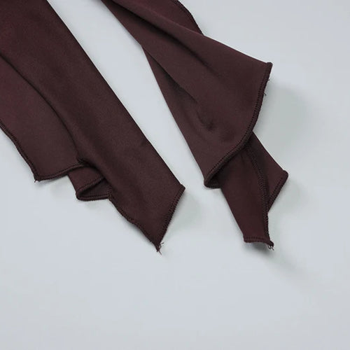 Load image into Gallery viewer, Halter Deep V Neck Sexy Maxi Dress For Women Gown Sleeveless Backless Thigh High Split Ruched Bodycon Long Dress
