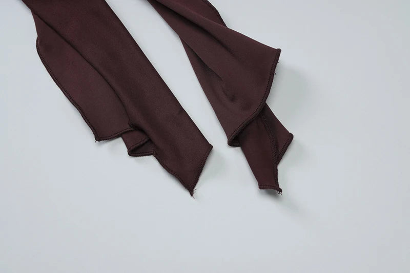 Halter Deep V Neck Sexy Maxi Dress For Women Gown Sleeveless Backless Thigh High Split Ruched Bodycon Long Dress