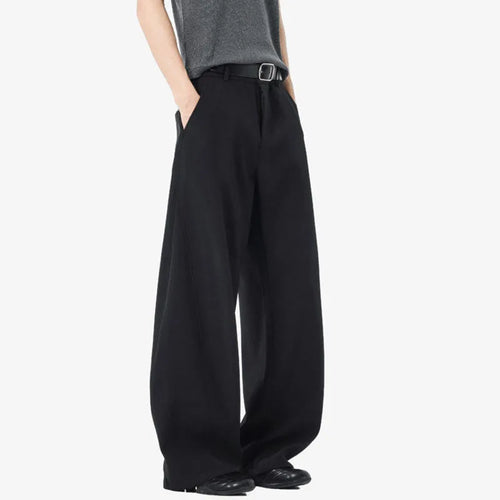 Load image into Gallery viewer, Men's Suit Pants New Korean Style Straight Leg Loose Trousers Solid Color Fashionable Design Casual Menwear Spring 9W1527
