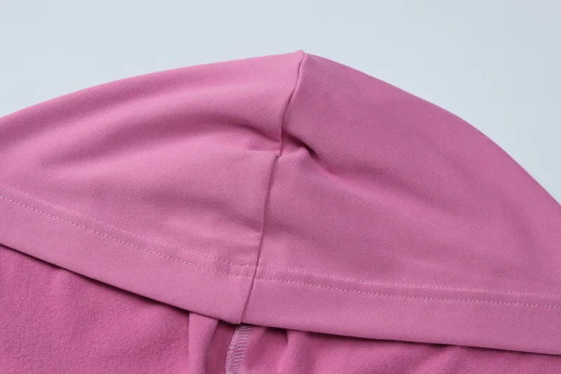 Elegant V Neck Hooded Maxi Dress For Women Autumn Winter New Long Sleeve Bodycon Ruched Fashion Long Dress New