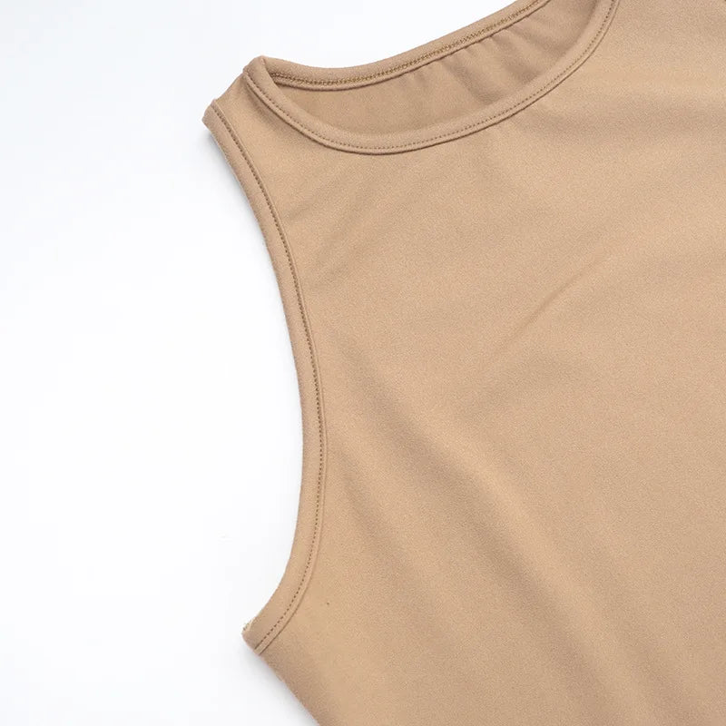 Patchwork Sleeveless Sexy Maxi Dress For Women Fashion Color Contrast Bodycon Elegant Evening Club Sexy Long Dress