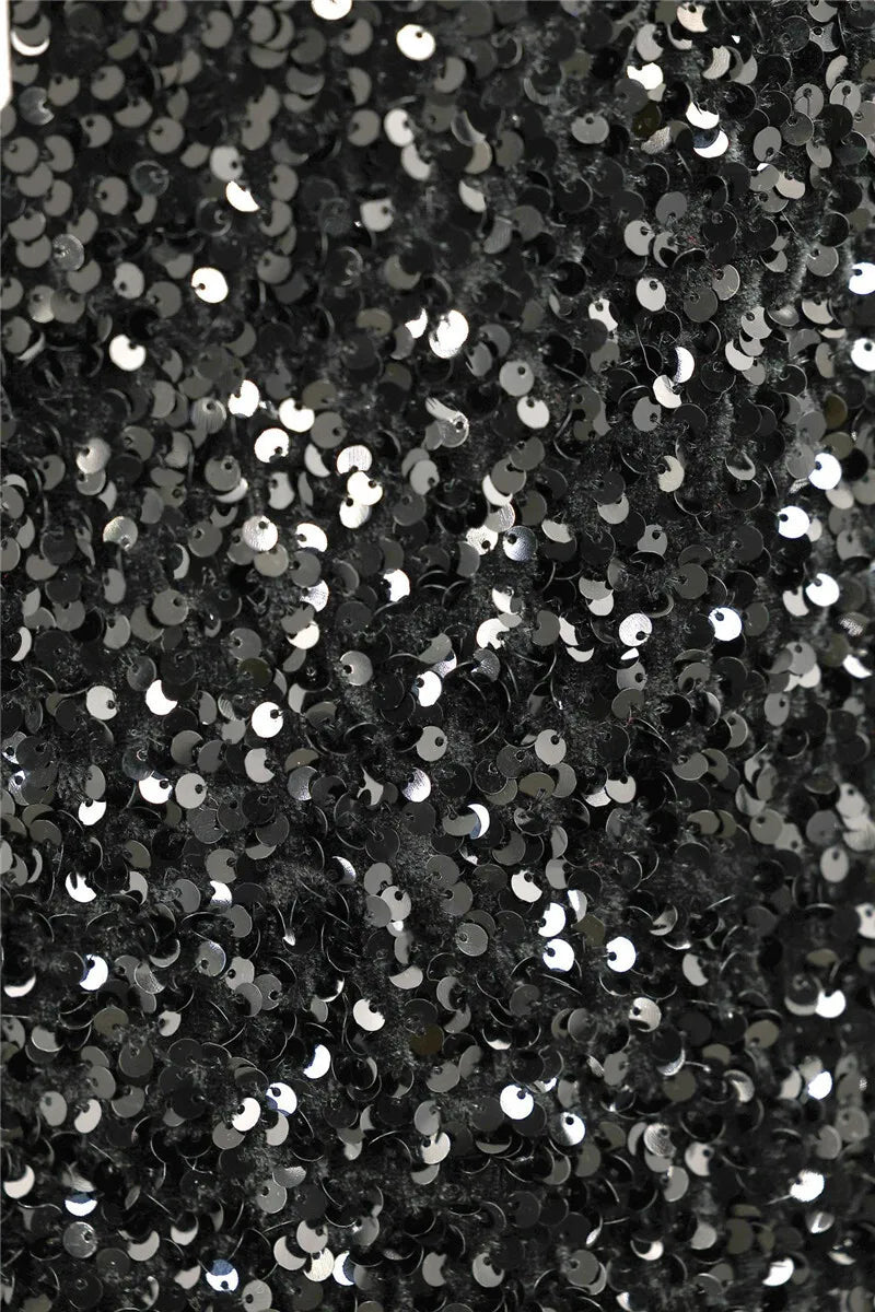 Sequins Backless Bow Sexy Mini Dress For Women Robe 2025 New Sleeveless A-line Sparkle Club Dress Elegant Vestido