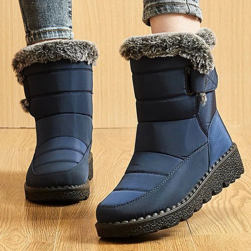 Load image into Gallery viewer, Women&#39;s Boots 2025 Trend Winter Shoes For Woman Winter Boots Ankle Low Heels Botas Mujer Waterproof Snow Boots With Fur Shoes
