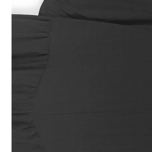 Load image into Gallery viewer, Women Black Pleated Brief Big Size Midi Dress New Round Neck Three-quarter Sleeve Fashion Spring Autumn 2025   1DJ0716
