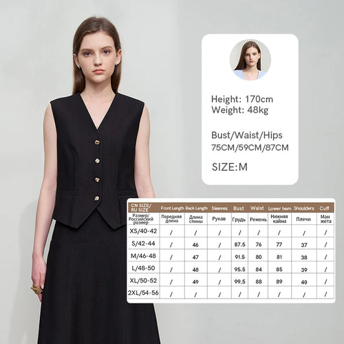 Load image into Gallery viewer, Minimalist Top Female Summer Office Lady Combination V-Neck Vest Solid Jacket Separately Long Skirt Women Clothing 12542277
