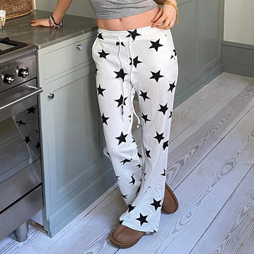 Load image into Gallery viewer, Casual Baggy Knitted Sweatpants Star Printing Basic Women Trousers Sporty Chic Homewear Harajuku Autumn Pants Bottoms
