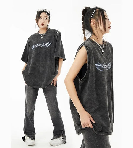 Oversized T Shirt Women's Clothing O-neck Short Sleeve Print Tees Y2k Tops Fashion Casual Summer Cotton T-shirts 2024 Ropa Mujer