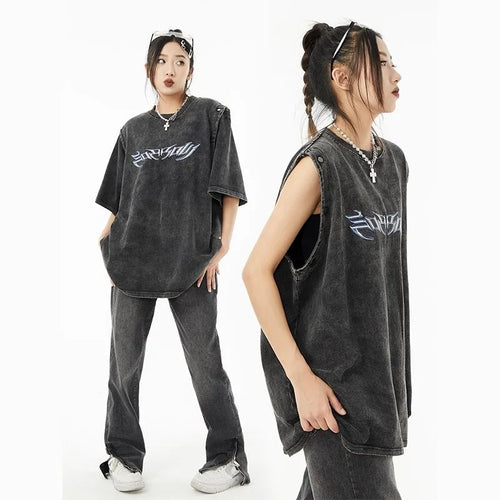 Load image into Gallery viewer, Oversized T Shirt Women's Clothing O-neck Short Sleeve Print Tees Y2k Tops Fashion Casual Summer Cotton T-shirts 2024 Ropa Mujer
