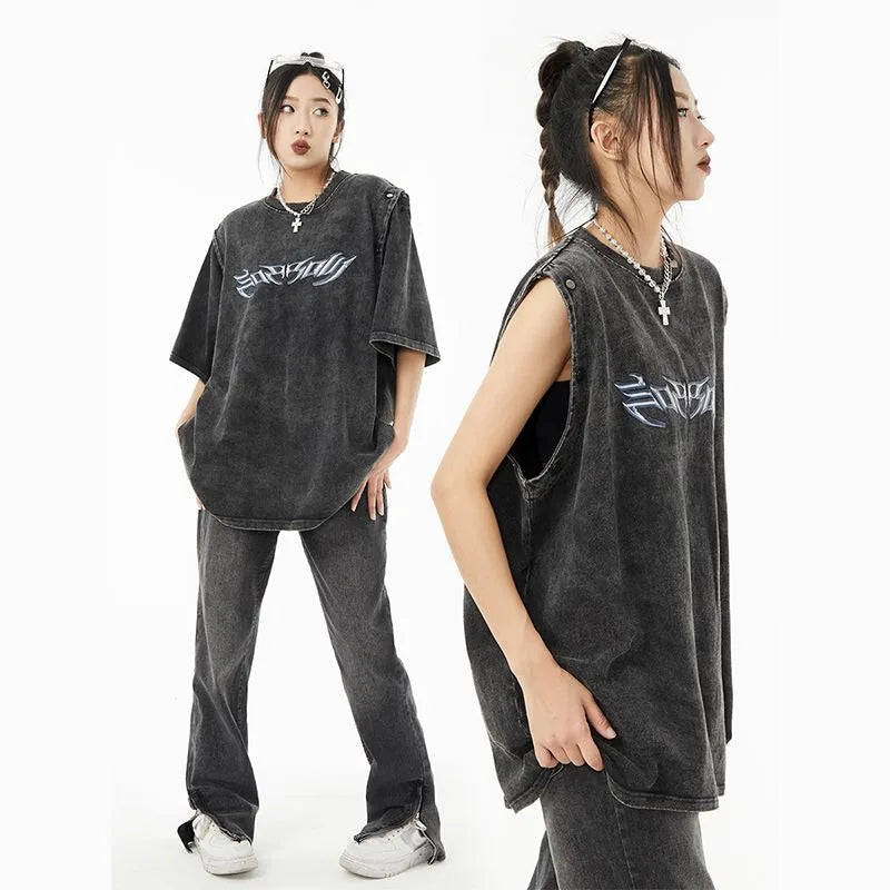 Oversized T Shirt Women's Clothing O-neck Short Sleeve Print Tees Y2k Tops Fashion Casual Summer Cotton T-shirts 2024 Ropa Mujer