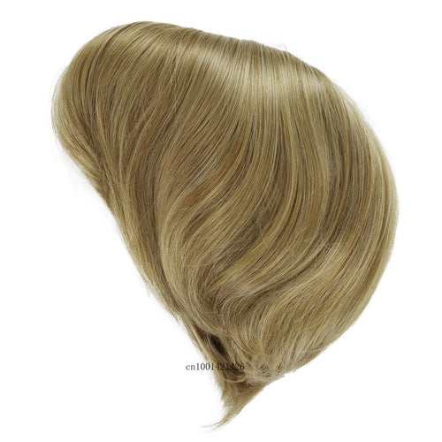 Load image into Gallery viewer, Syntheitc Blonde Wig Female Short Bob Wig with Bangs Natural Hairstyles Mix Blonde Highlights Colored Wigs for Women Daily Wear
