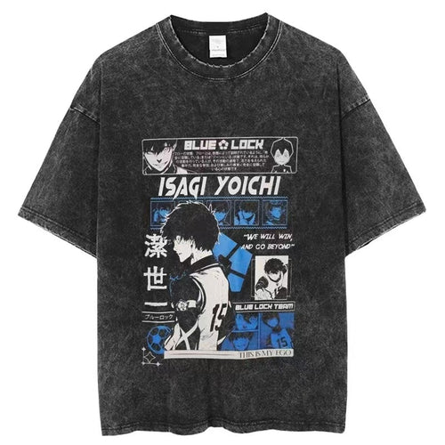 Load image into Gallery viewer, Vintage Washed Tshirts Anime T Shirt Harajuku Oversize Tee Cotton fashion Streetwear unisex top ab79v1
