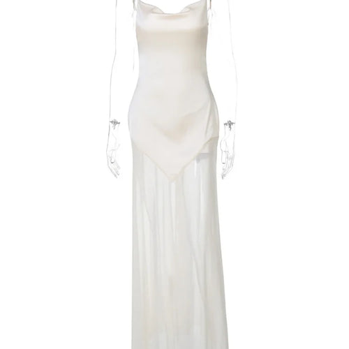 Load image into Gallery viewer, Spaghetti Strap Strapless Sexy Maxi Dress For Women Gown Elegant Off-shoulder Backless High Waist Bodycon Long Dress
