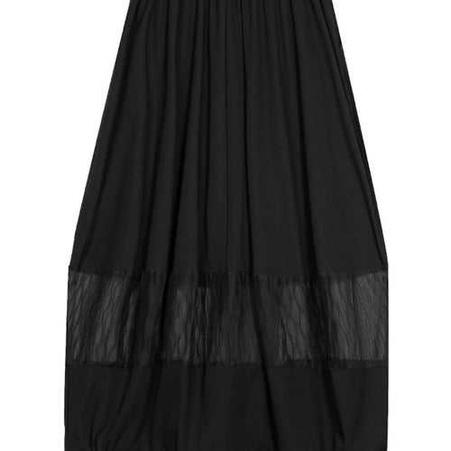 Load image into Gallery viewer, High Elastic Waist Black Mesh Perspective Casual Bud Half-body Skirt Women Fashion Tide New Spring Autumn 2025 1DJ0978
