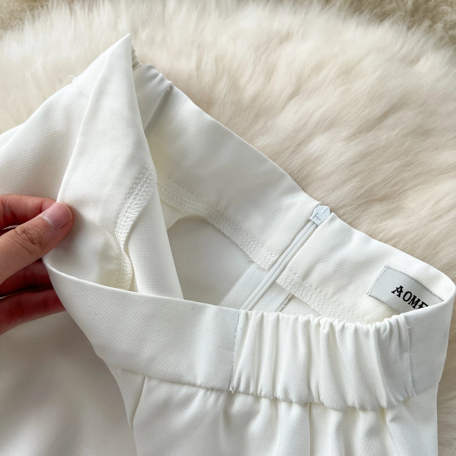 Spring Autumn Temperament Party Thick White Package Hip Midi Skirt Women Elegant High Waist Split Pencil Skirts Female Versatile