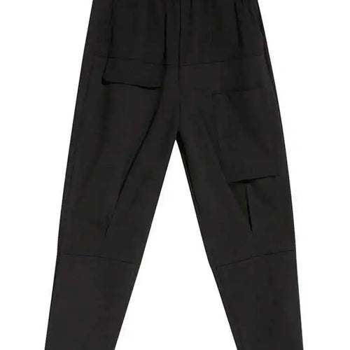 Load image into Gallery viewer, High Elastic Waist Black Pocket Long Harem Pants New Loose Fit Trousers Women Fashion Tide Spring Autumn 2025 1DF1657
