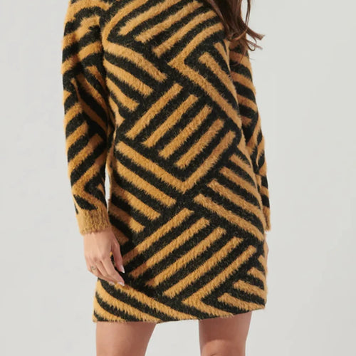 Load image into Gallery viewer, Hit Color Spliced Striped Fashion Sweaters for Women Round Neck Long Sleeves Casual Long Sweater Female Clothing New
