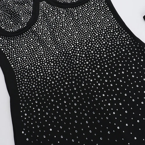 Load image into Gallery viewer, Glitter Spaghetti Strap Sexy Maxi Dress For Women Black Sparkle Off-shoulder Backless Bodycon Club Party Long Dress
