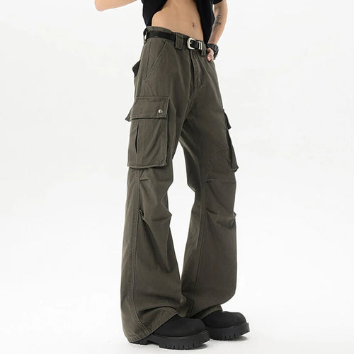 Load image into Gallery viewer, Men&#39;s Jeans New Summer American High Street Multi Pockets Design Straight Leg Fashion Male Casual Bottoms 2025 9W1642
