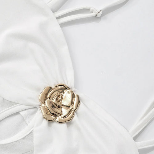 Load image into Gallery viewer, See Through Spaghetti Strap Sexy Maxi Dress For Women Gown Summer New Metal Buckle Sleeveless Backless Beach Long Dress
