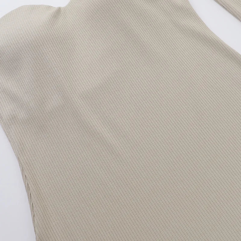 Off-shoulder Long Sleeve Sexy Mini Dress For Women Robe Fashion Ribbed Strapless Bodycon Fall High Waist Dress Elegant