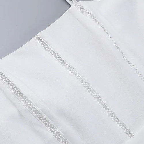 Load image into Gallery viewer, Elegant White Sundress Spaghetti Strap Backless Midi Dress For Women Fashion Sleeveless A-line Loose Long Dress New
