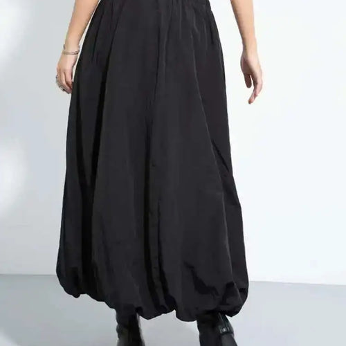 Load image into Gallery viewer, High Elastic Waist Black Brief Pocket Long Elegant Bud Half-body Skirt Women Fashion Tide New Spring Autumn 2025 1DH7170
